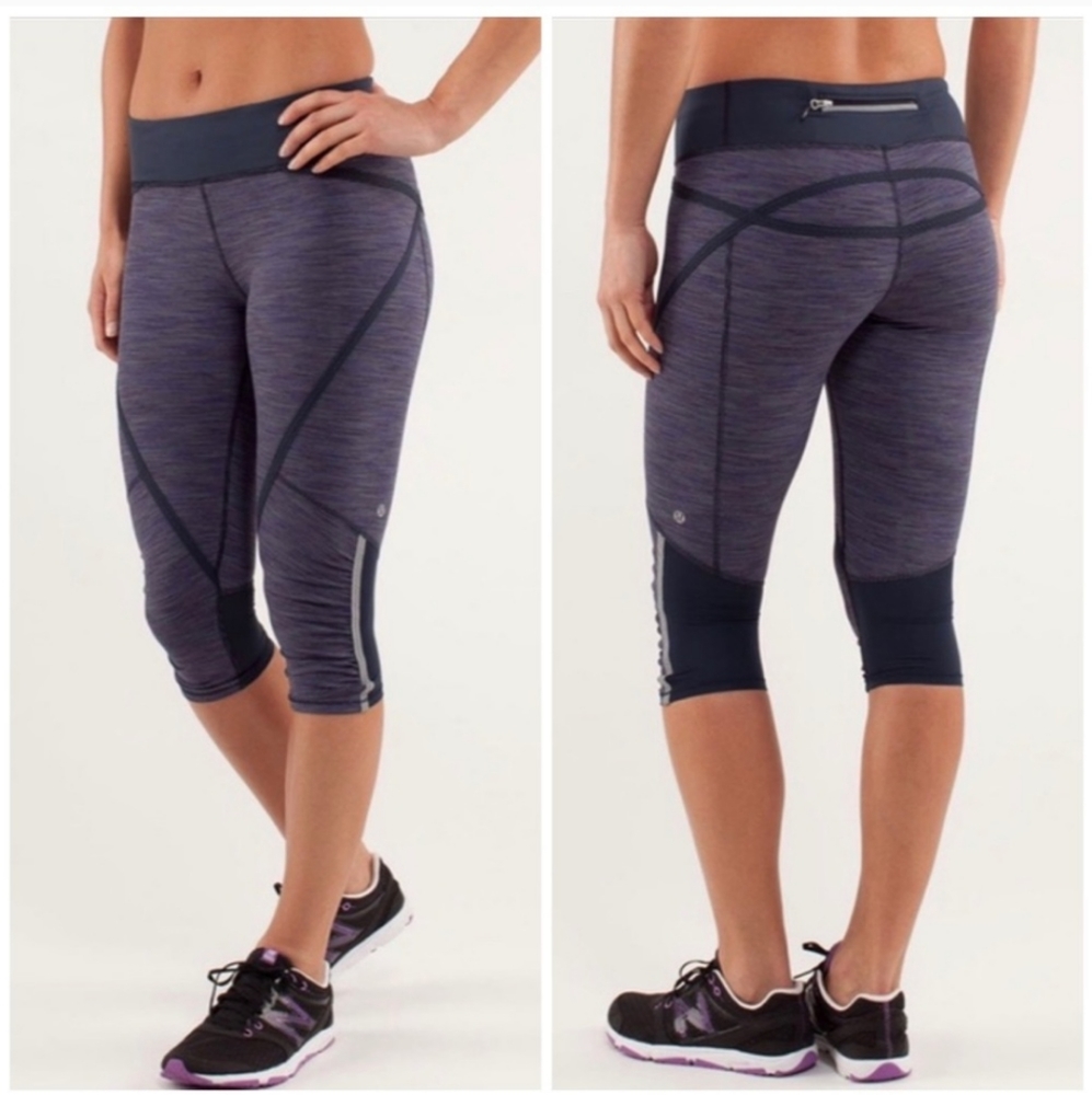 Lululemon pace crop running tights size 4